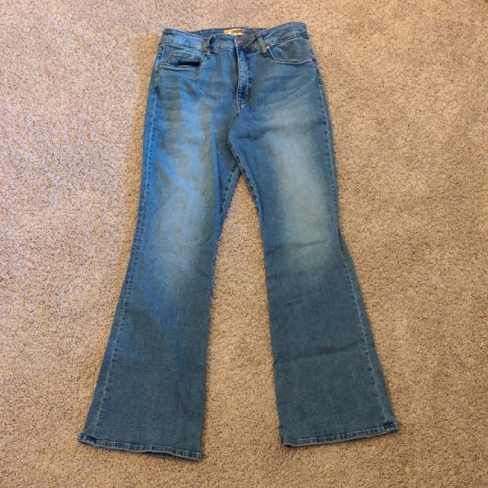 Kut From The Kloth Ana High Rise Fab Ab Flare Size 10 Jeans